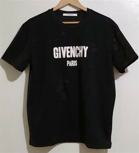 givenchy shirt ebay|Givenchy t shirt with holes.